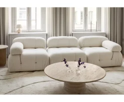 Sleepo Collection Blanca 3-sits Soffa White Bouclé
