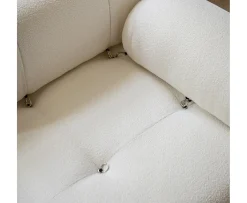 Sleepo Collection Blanca 3-sits Soffa White Bouclé