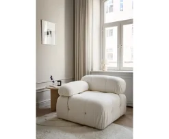 Sleepo Collection Blanca Vänstermodul White Bouclé