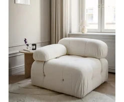 Sleepo Collection Blanca Vänstermodul White Bouclé