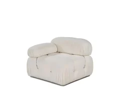 Sleepo Collection Blanca Vänstermodul White Bouclé