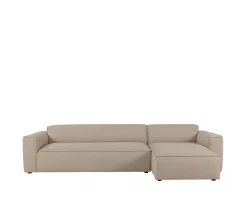 Sleepo Collection Bobbie 4-sits Divansoffa Höger Beige 322cm