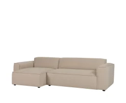 Sleepo Collection Bobbie 3-sits Divansoffa Vänster Beige 279cm