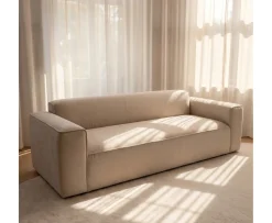 Sleepo Collection Bobbie 3-sits Soffa Beige 229cm