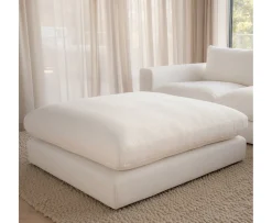 Sleepo Collection Capri Fotpall White 120x115