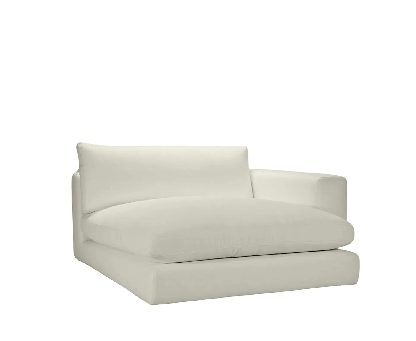 Sleepo Collection Capri 1.5-sits Divanmodul Höger Armstöd Beige 142x184