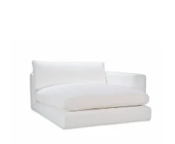 Sleepo Collection Capri 1.5-sits Divanmodul Höger Armstöd White 142x155