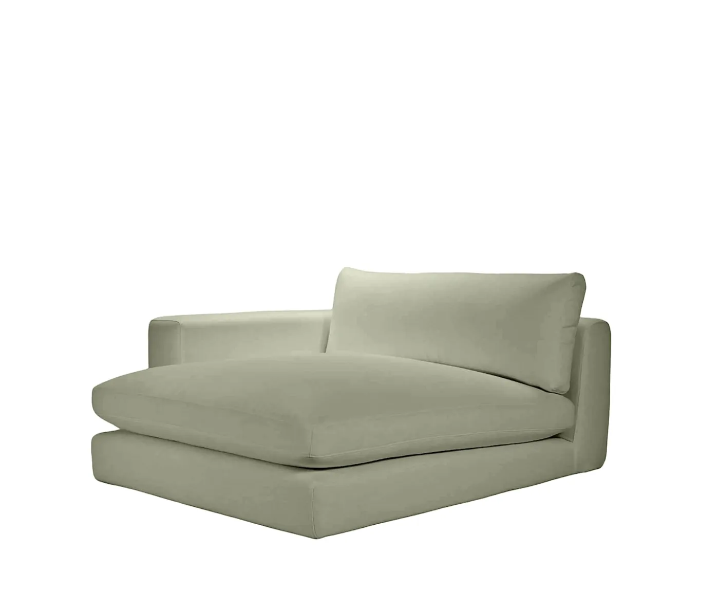 Sleepo Collection Capri 1.5-sits Divanmodul Vänster Armstöd Green 142x155