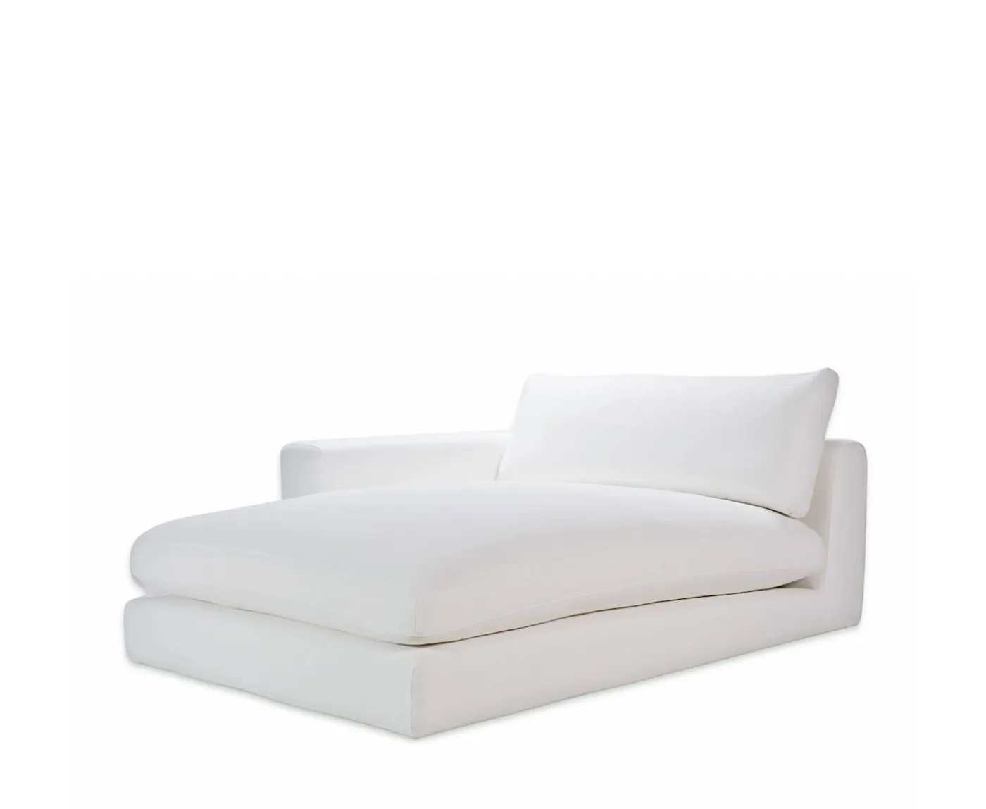 Sleepo Collection Capri 1.5-sits Divanmodul Vänster Armstöd White 142x184