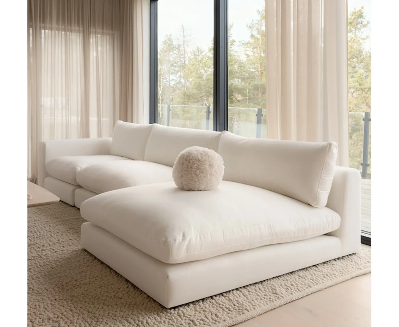 Sleepo Collection Capri 1.5-sits Divanmodul White 120x184