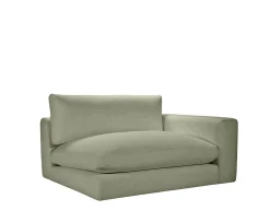 Sleepo Collection Capri 1.5-sits Soffmodul Höger Armstöd Green 142cm