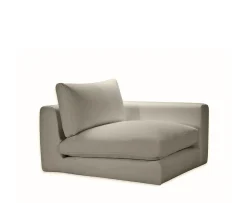 Sleepo Collection Capri 1-sits Soffmodul Höger Armstöd Taupe 107cm