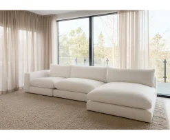 Sleepo Collection Capri 1.5-sits Soffmodul Vänster Armstöd White 142cm