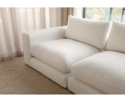 Sleepo Collection Capri 1.5-sits Soffmodul Vänster Armstöd White 142cm