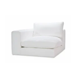 Sleepo Collection Capri 1-sits Soffmodul Vänster Armstöd White 107cm