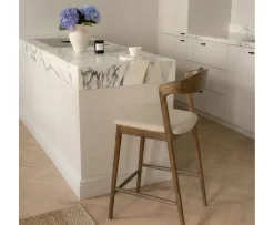 Sleepo Collection Casper Barstol Brunbetsad/Natur