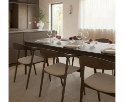 Sleepo Collection Casper Karmstol Brunbetsad/Natur