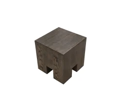 Sleepo Collection Chunky Sidobord Brunbetsad Ek 40x40