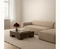 Sleepo Collection Chunky Soffbord Brunbetsad Ek 90x90