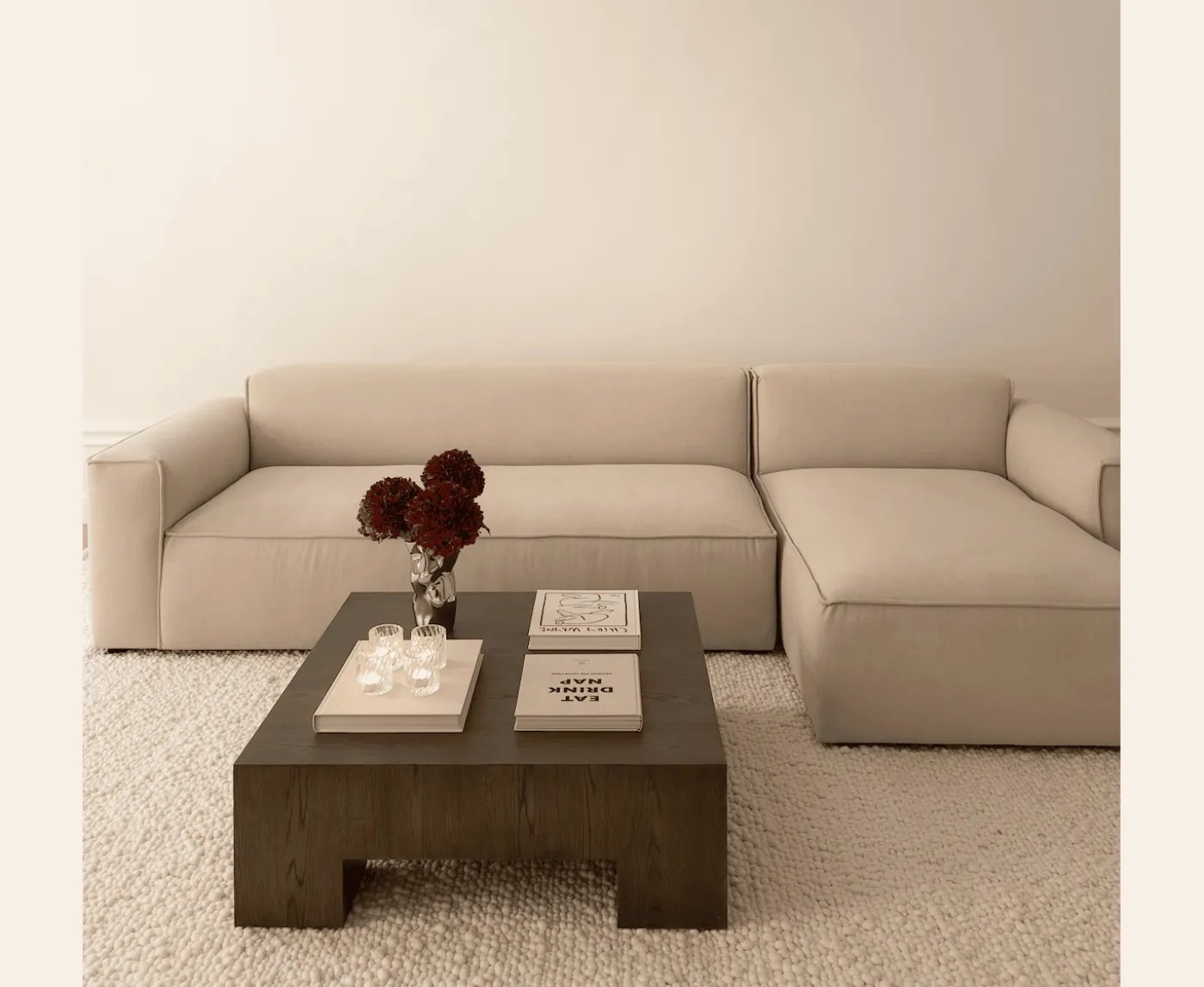 Sleepo Collection Chunky Soffbord Brunbetsad Ek 90x90
