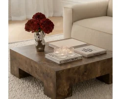 Sleepo Collection Chunky Soffbord Brunbetsad Poppel 90x90