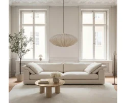 Sleepo Collection Cooper 4-sits Soffa Creme 324cm