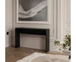 Sleepo Collection Esme Konsolbord med Hylla Svartbetsad Ek 125cm