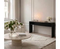 Sleepo Collection Esme Konsolbord med Hylla Svartbetsad Ek 160cm