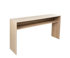 Sleepo Collection Esme Konsolbord med Hylla Vitoljad Ek 160cm