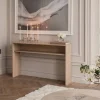 Sleepo Collection Esme Konsolbord med Hylla Vitoljad Ek 125cm