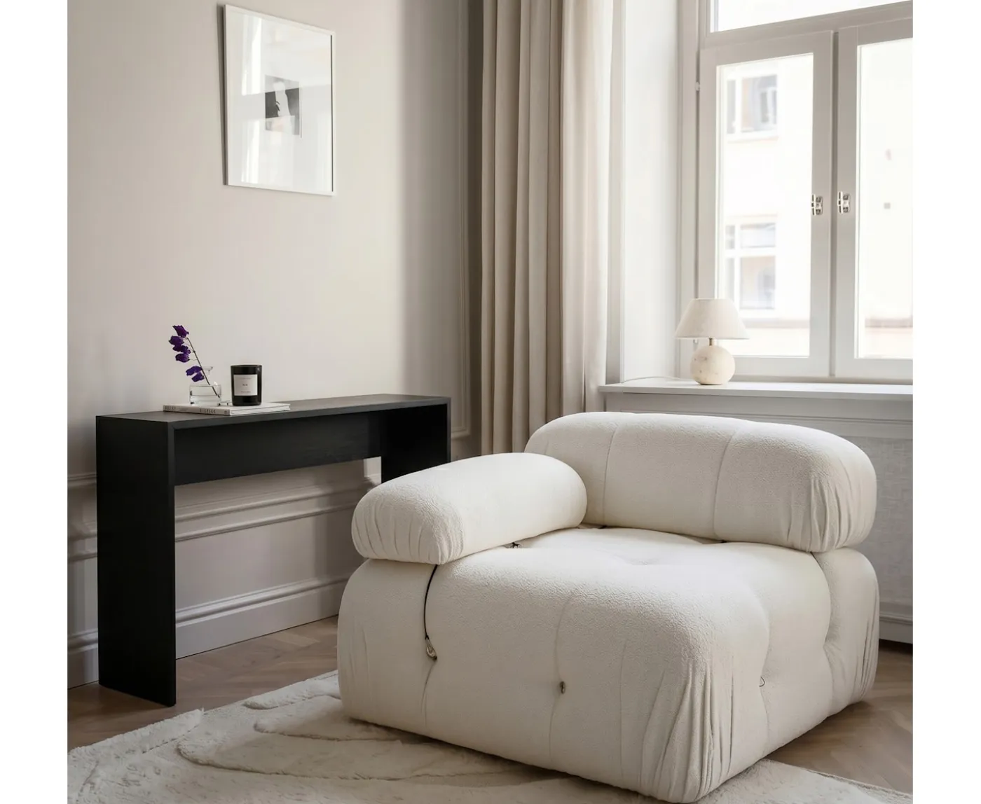 Sleepo Collection Esme Konsolbord Svartbetsad Ek 100cm