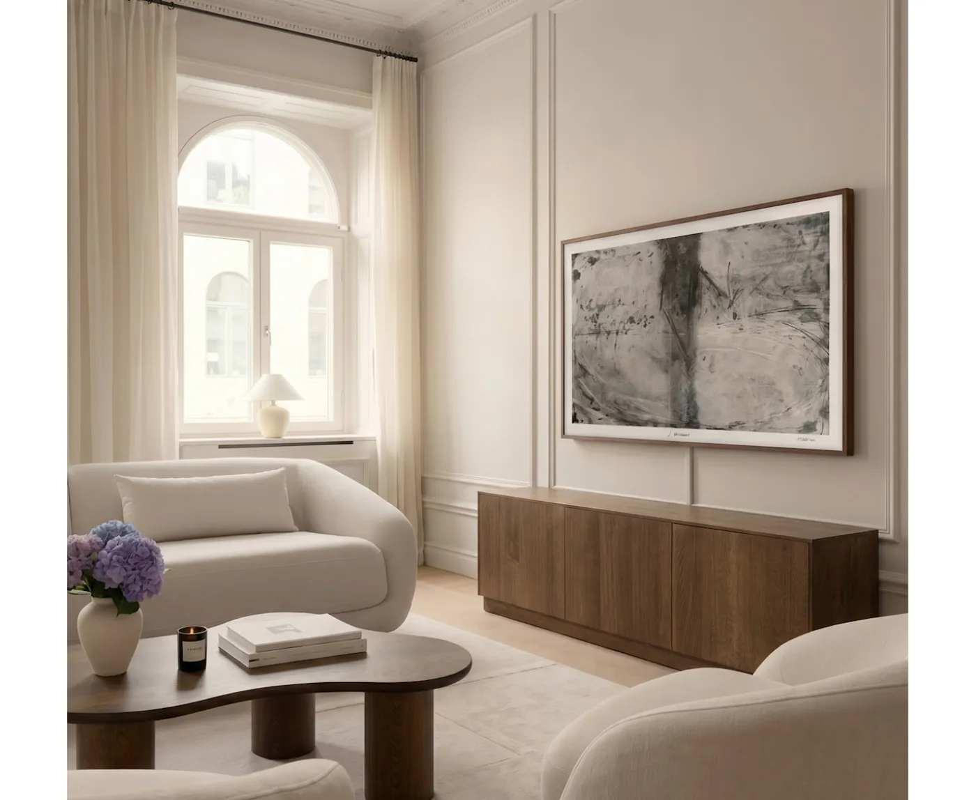 Sleepo Collection Esme TV-bänk Brunbetsad Ek 178cm