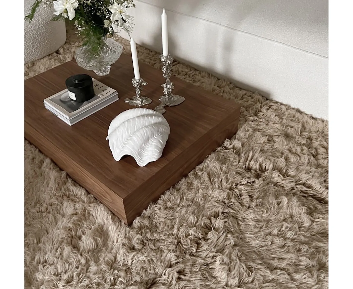 Sleepo Collection Fluffy Flokati Matta Camel 140x200