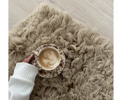 Sleepo Collection Fluffy Flokati Matta Camel 170x240