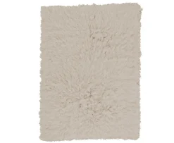 Sleepo Collection Fluffy Flokati Matta Greige 140x200