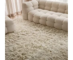 Sleepo Collection Fluffy Flokati Matta White 70x140