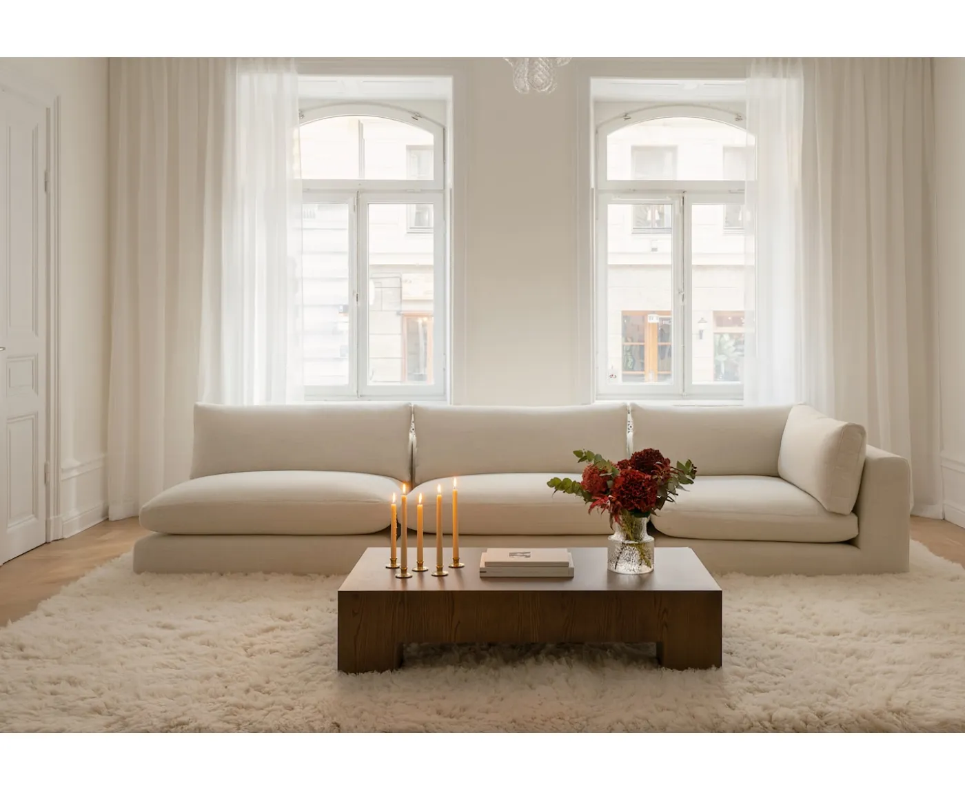 Sleepo Collection Fluffy Flokati Matta White 170x240