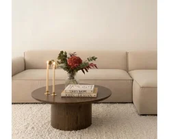 Sleepo Collection Gia Soffbord Brunbetsad Ek 90cm