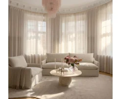 Sleepo Collection Grace Love Seat Light Linen 136cm