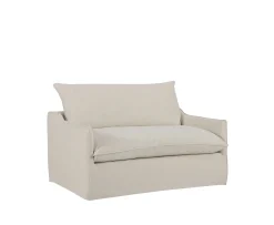 Sleepo Collection Grace Love Seat Light Linen 136cm