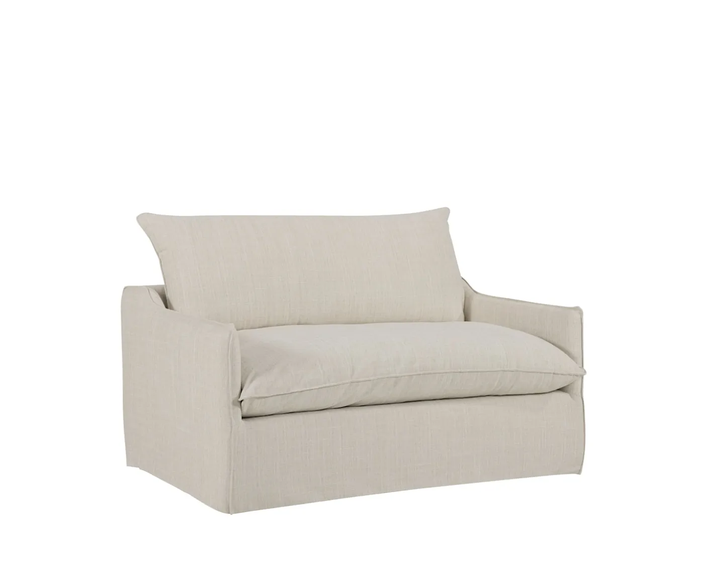 Sleepo Collection Grace Love Seat Light Linen 136cm