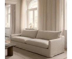Sleepo Collection Grace 4-sits Soffa Light Linen 262cm
