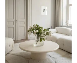 Sleepo Collection Isla Soffbord Creme 110cm