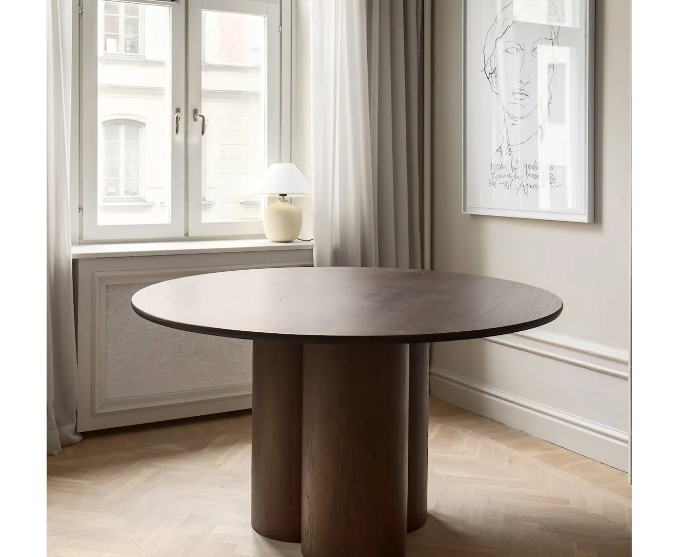 Sleepo Collection Laura Matbord Brunbetsad Ek Ø130
