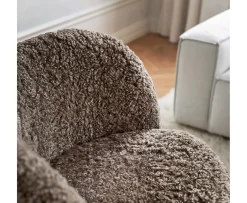 Sleepo Collection Lollo Fåtölj Fårskinn Brown