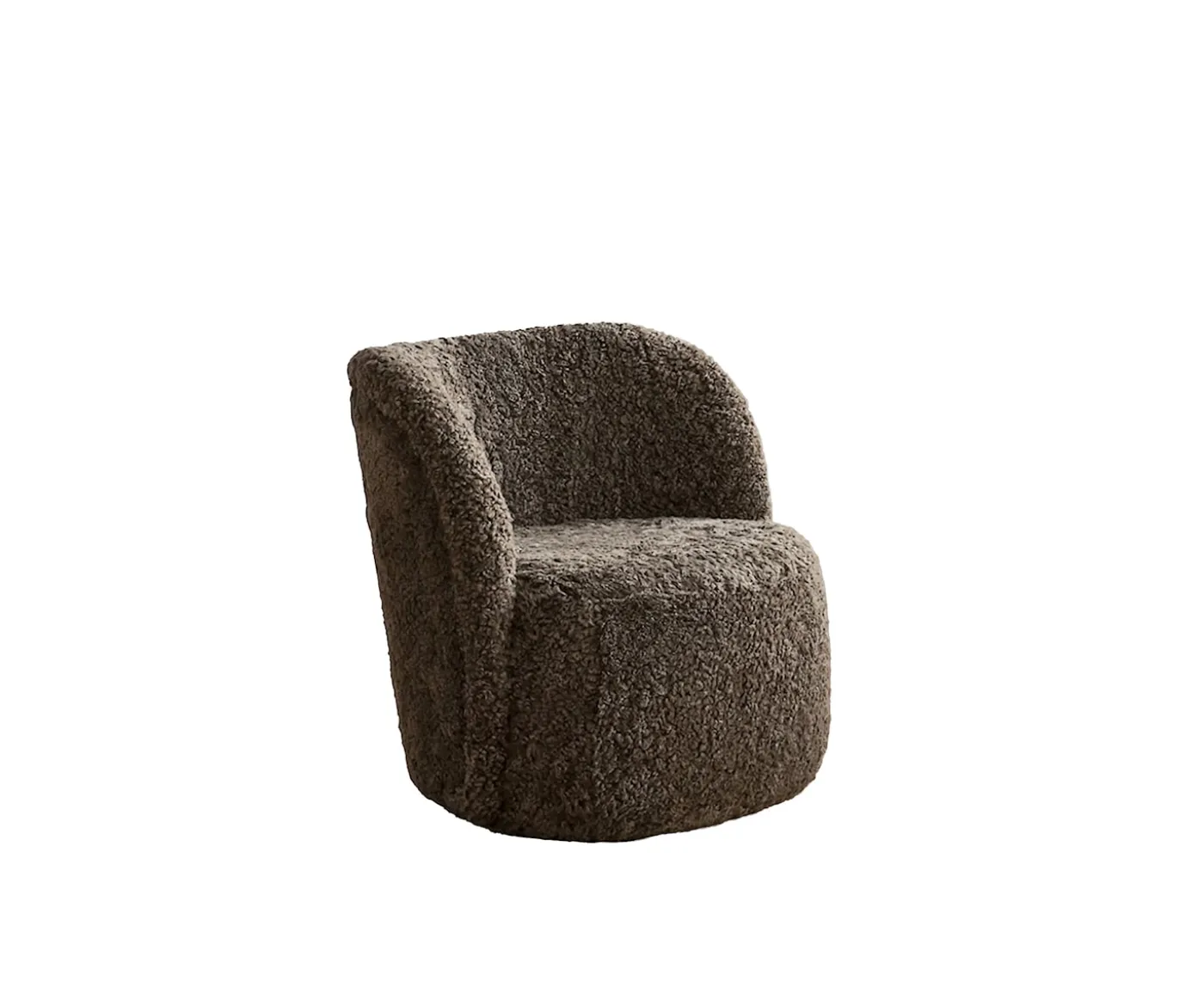 Sleepo Collection Lollo Fåtölj Fårskinn Brown