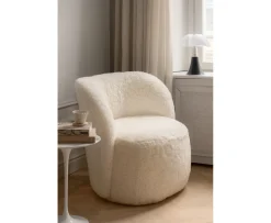 Sleepo Collection Lollo Fåtölj Fårskinn White