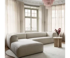 Sleepo Collection Luca Divansoffa Vänster Creme 309cm