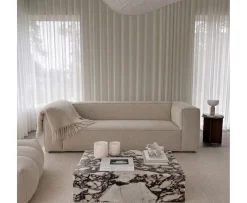 Sleepo Collection Luca 3-sits Soffa Creme 235cm