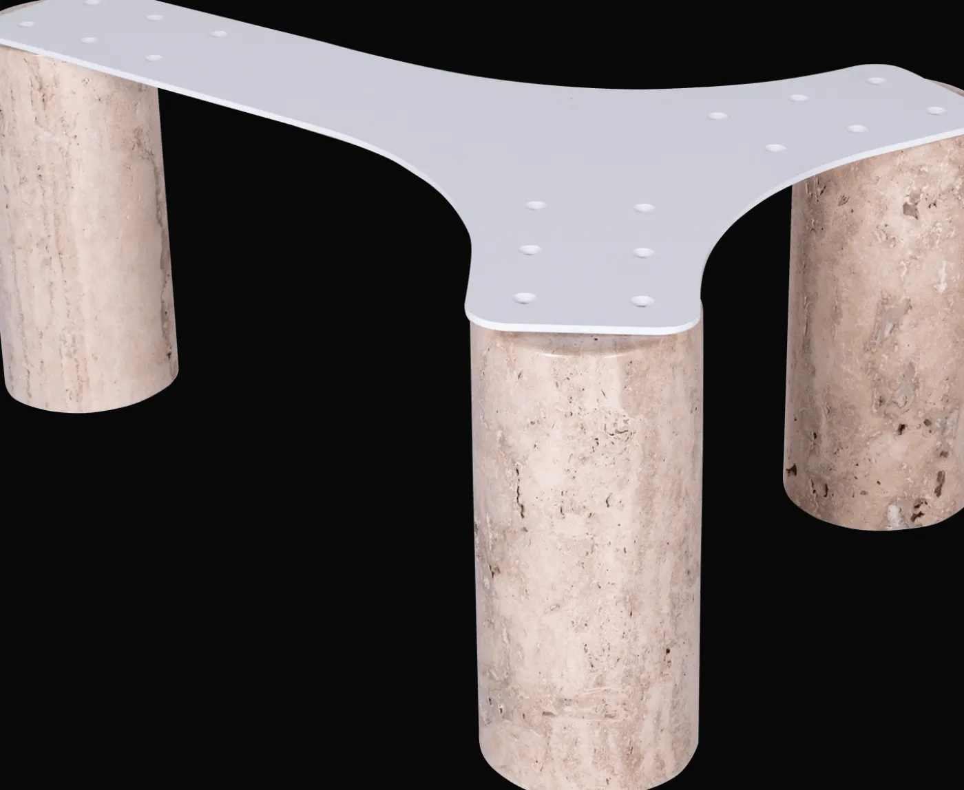 Sleepo Collection Luna Soffbord Travertin 120cm